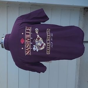 HARLEY DAVIDSON Dealer Meeting Nashville Cotton Purple Sz XL‎ Mens Shirt VTG 90s